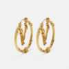 Replica Versace Chain Crystal Hoop Earrings 1006817-1A00621_4J090 5