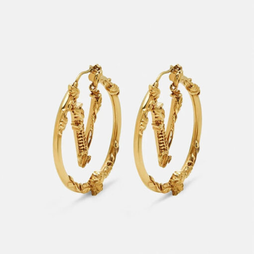 Replica Versace Virtus Hoop Earrings 1001435-1A00620_3J000