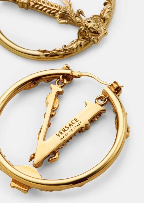 Replica Versace Virtus Hoop Earrings 1001435-1A00620_3J000 2