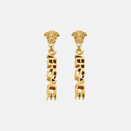 Replica Versace Logo Drop Earrings 1002273-1A00620_3J000