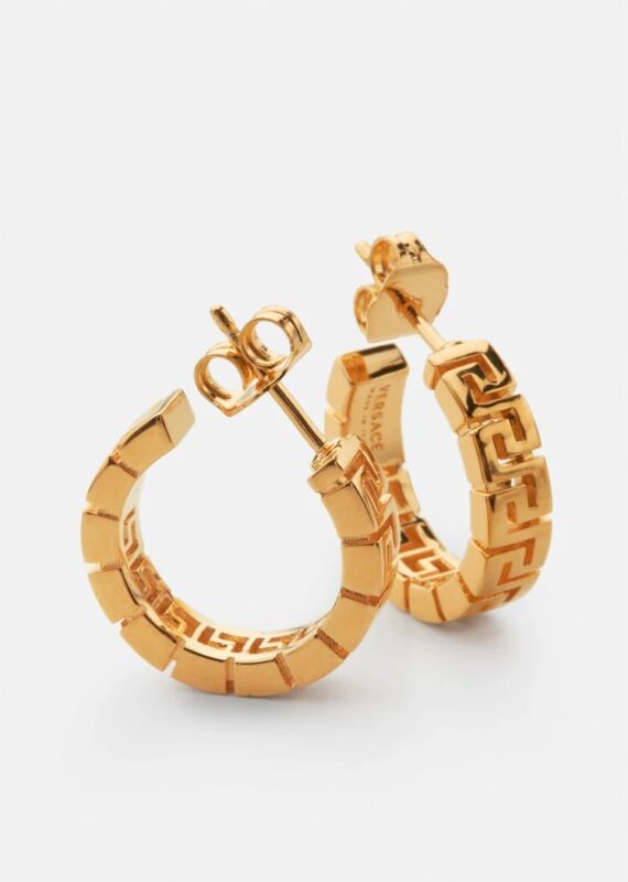 Replica Versace Greca Hoop Earrings DG28199-DJMT_D00H 2