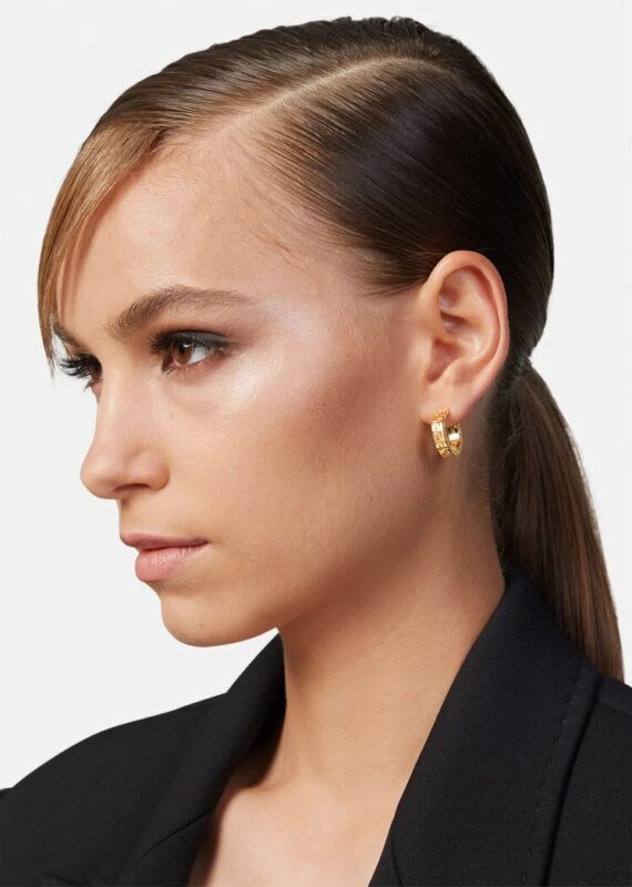 Replica Versace Greca Hoop Earrings DG28199-DJMT_D00H 3