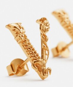 Replica Versace Virtus Stud Earrings DG27911-DJMT_D00H 2