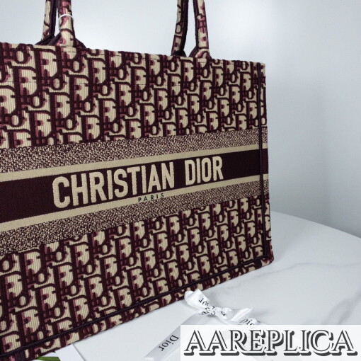 Replica Small Dior Book Tote M1296ZRIW_M974 5