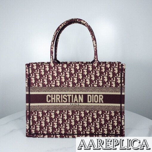 Replica Small Dior Book Tote M1296ZRIW_M974 7