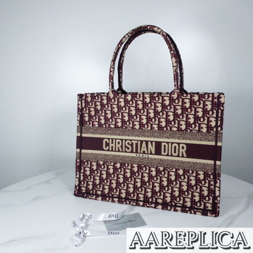 Replica Small Dior Book Tote M1296ZRIW_M974 8