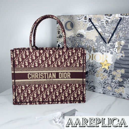 Replica Small Dior Book Tote M1296ZRIW_M974 9