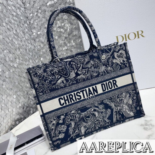 Replica Small Dior Book Tote M1296ZRGO_M928 8