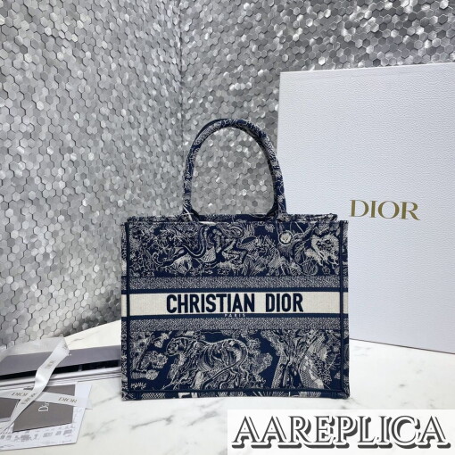 Replica Small Dior Book Tote M1296ZRGO_M928 9