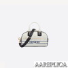 Replica Medium Dior Vibe Zip Bowling Bag M6202ODDV_M933 5