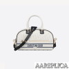 Replica Small Dior Vibe Zip Bowling Bag M6209OOBR_M933 5