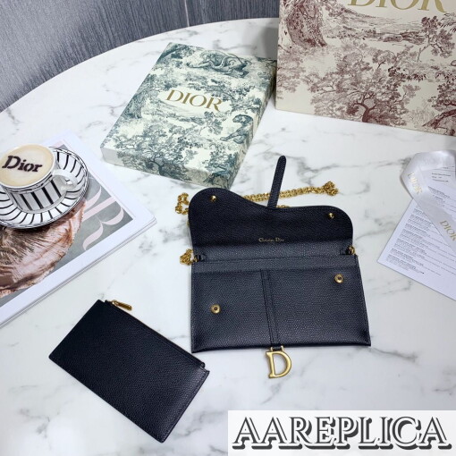 Replica Dior Saddle Wallet S5614CBAA_M900 5