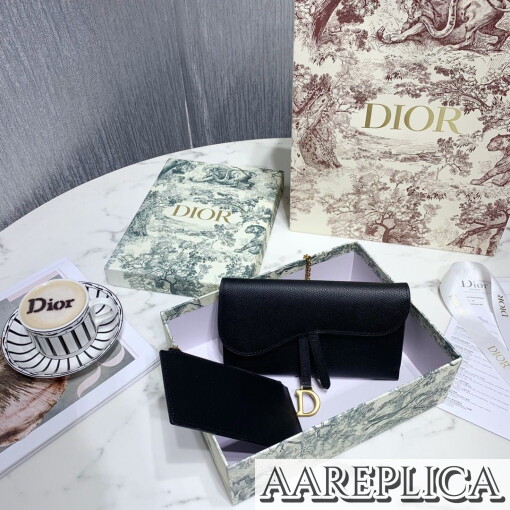 Replica Dior Saddle Wallet S5614CBAA_M900 9