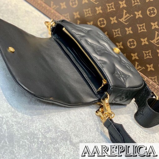 Replica Louis Vuitton Wallet on Strap Bubblegram LV M81398 8