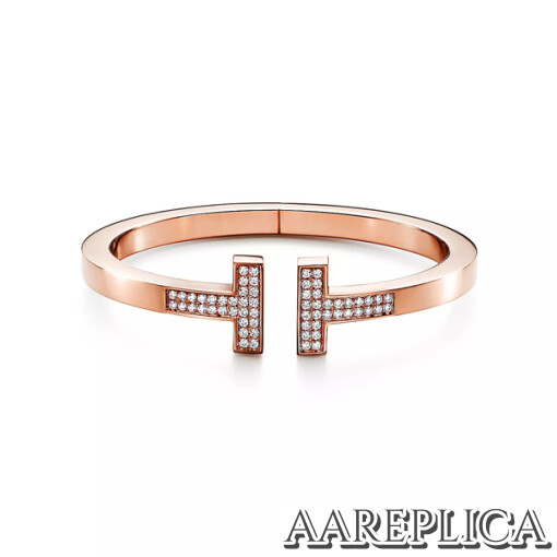 Replica Tiffany T Pavé Diamond Square Bracelet 60153369