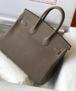 Replica Hermes Birkin Handbags Designer Hermes Bag Epsom Leather 28522 Elephant Grey 2