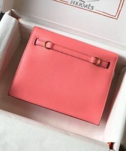 Replica Hermes Kelly Danse 22cm Leather Bag 20359 Pink 2