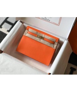 Replica Hermes Kelly Danse 22cm Leather Bag 20355 Orange