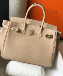 Replica Hermes Birkin Designer Tote Bag Togo Leather 28347 Apricot 2