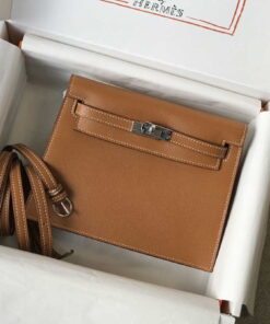 Replica Hermes Kelly Danse 22cm Leather Bag 20353 Tan 2