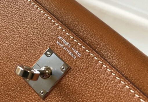 Replica Hermes Kelly Danse 22cm Leather Bag 20353 Tan 5