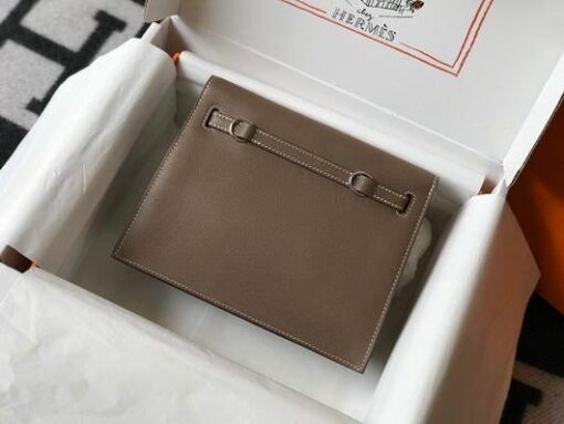 Replica Hermes Kelly Danse 22cm Leather Bag 20352 Brown 3