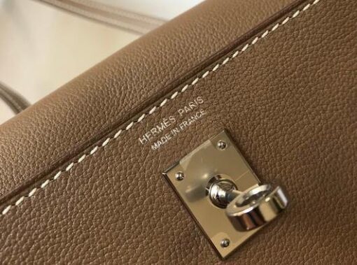 Replica Hermes Kelly Danse 22cm Leather Bag 20352 Brown 6