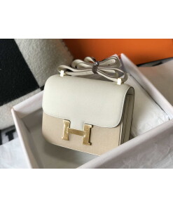 Replica Hermes Constance Cross Body Bag Epsom Leather Gold H28405