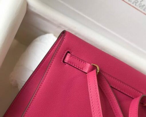 Replica Hermes Kelly Danse 22cm Leather Bag 20351 Plum 6