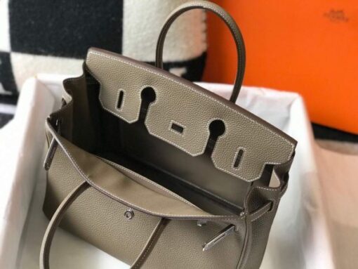 Replica Hermes Birkin Designer Tote Bag Togo Leather 28333 Elephant Grey 8