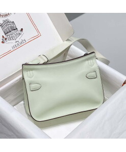 Replica Hermes 316413 Jyspiere Leather Hermes bags Light Green H900919