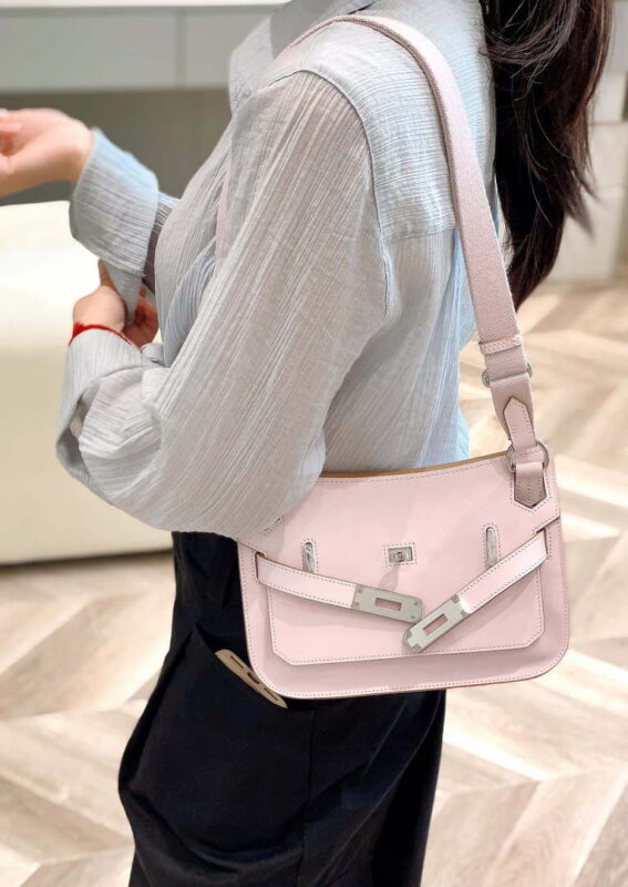 Replica Hermes 316413 Jyspiere Leather Hermes bags Pink H900916 9