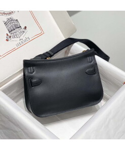 Replica Hermes 316413 Jyspiere Leather Hermes bags Black H900914