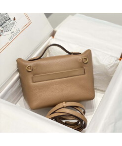 Replica Hermes Mini 2424 Leather 21cm H230263 Weimaraner color