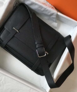 Replica Hermes H074774CK37 Steve light messenger bag 34cm Black 2