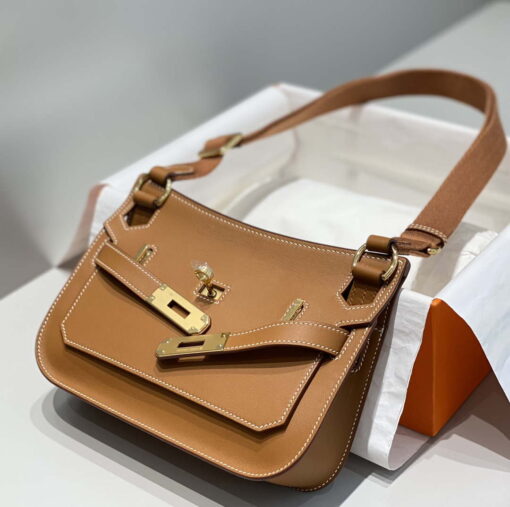 Replica Hermes 316413 Jyspiere Leather Hermes bags Brown H900921 2