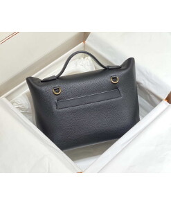 Replica Hermes Kelly 2424 Leather 29cm H230268 Black Shoulder bag