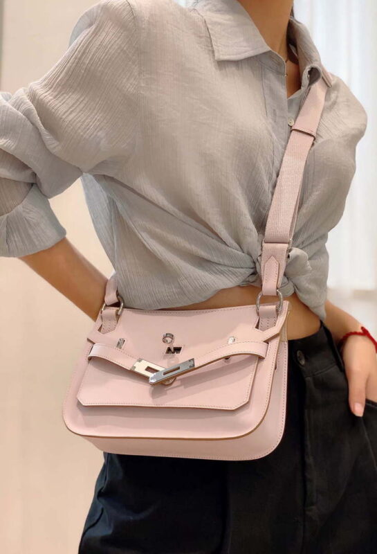 Replica Hermes 316413 Jyspiere Leather Hermes bags Pink H900916 12