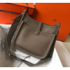 Replica Hermes 316413 Jyspiere Leather Hermes bags Elephant gray H900912 10