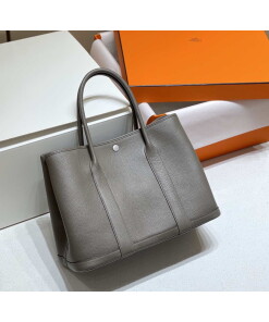 Replica Hermes Dark Gray Togo Medium Garden Party 36cm Bag H239059