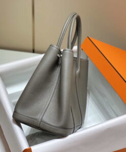 Replica Hermes Dark Gray Togo Medium Garden Party 36cm Bag H239059 2