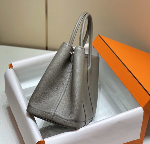 Replica Hermes Dark Gray Togo Medium Garden Party 36cm Bag H239059 2