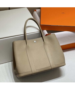 Replica Hermes Light Gray Togo Medium Garden Party 36cm Bag H239056