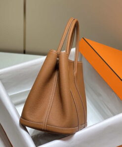 Replica Hermes Brown Togo Medium Garden Party 36cm Bag H239054 2