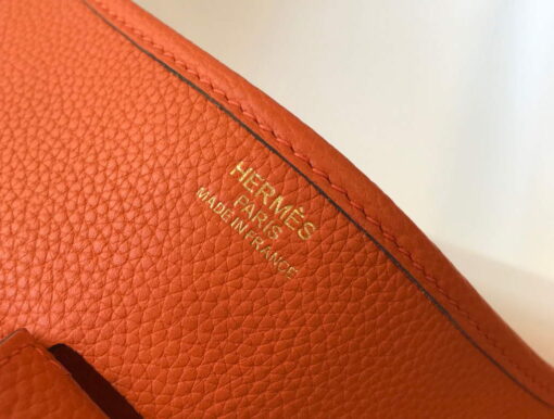 Replica Hermes H083434 Evelyne III 29 bag Designer Hermes Shoulder Bag 203871 Orange 5