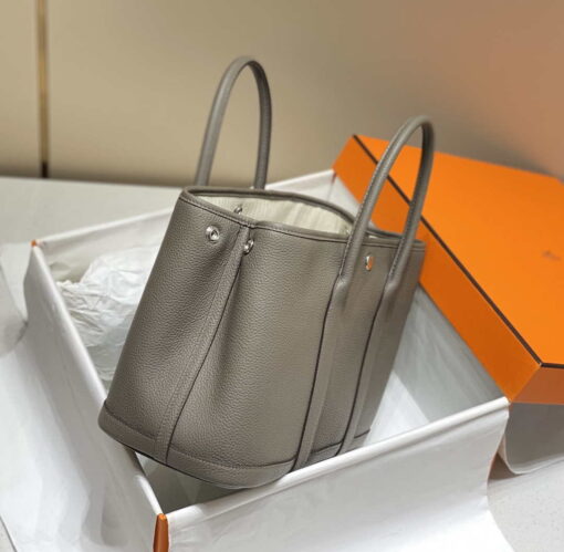 Replica Hermes Light Dark Clemence Garden Party 30cm Bag H239046 2