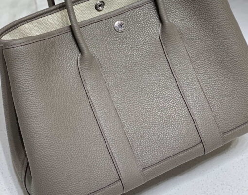 Replica Hermes Light Dark Clemence Garden Party 30cm Bag H239046 5