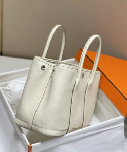 Replica Hermes Beige Clemence Garden Party 30cm Bag H239042 2