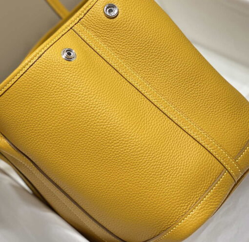 Replica Hermes Yellow Clemence Garden Party 30cm Bag H239041 4