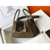 Replica Hermes Mini Kelly Pouchette Epsom Leather H230241 Black Gold 9